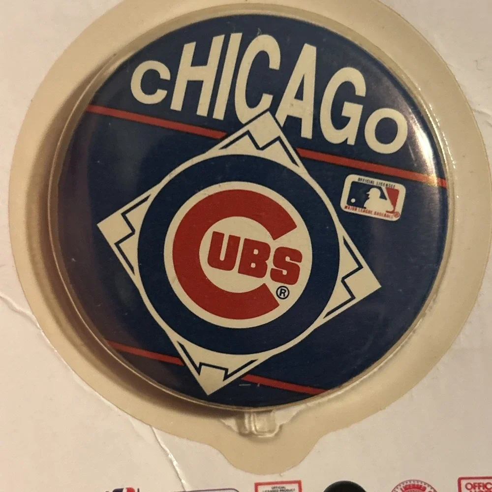 Vintage Wincraft Chicago Cubs Baseball Button 3‎ 1/2